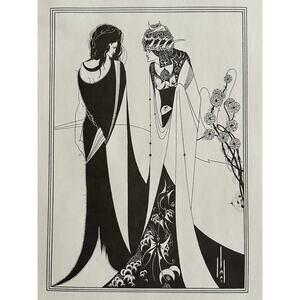 Aubrey Beardsley, John and Salome, Oscar Wilde, Art Print, ~ 250726-WH 240 B